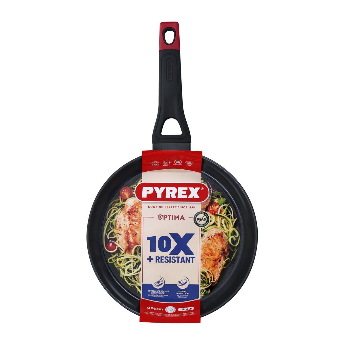 Pyrex Optima+ koekenpan Ø 26 cm 2 liter