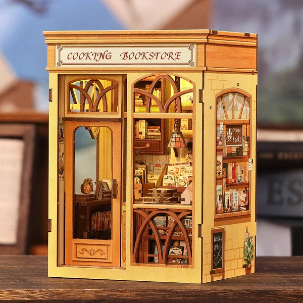 Cooking Bookstore book nook, 12,5 × 10 × 17 cm