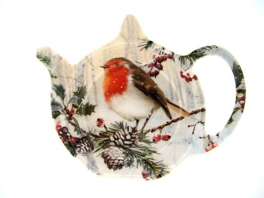 Roodborst theetipje, 13 × 10 × 2 cm