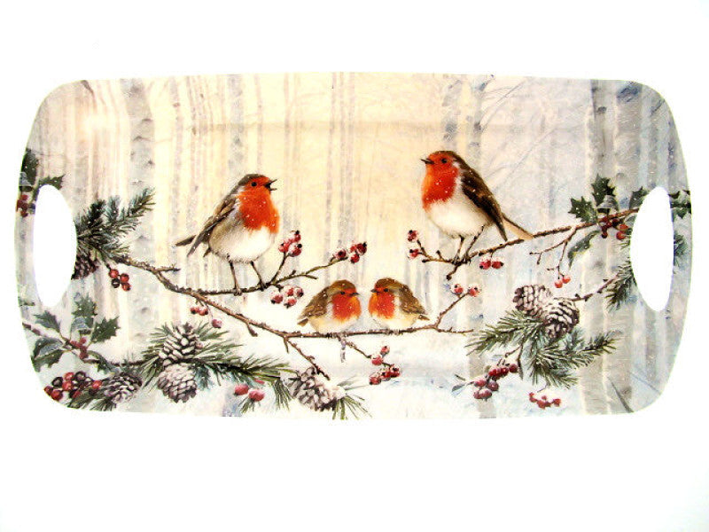 Roodborst dienblad, 40 × 15 cm