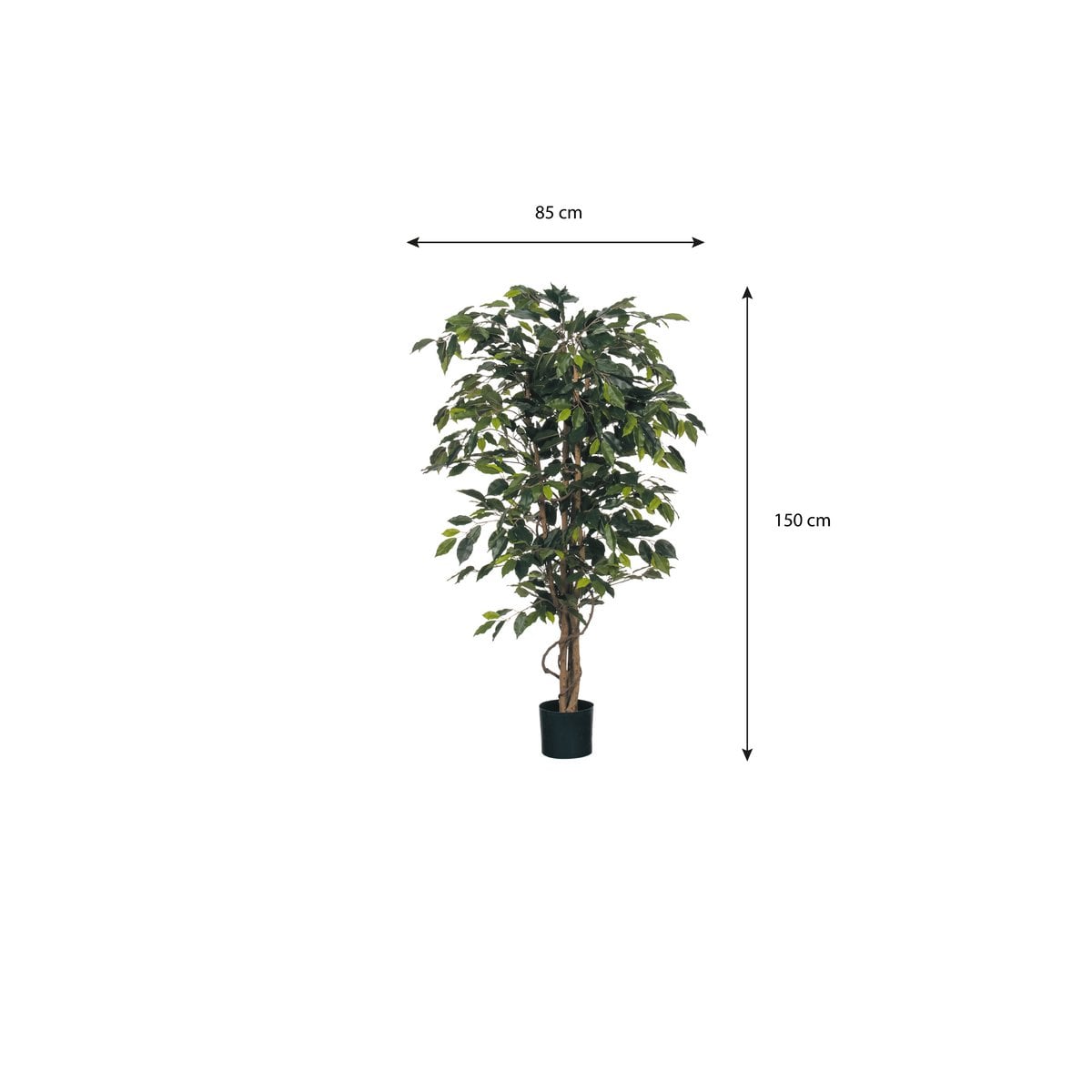 Ficus kunstplant, 150 cm