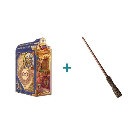 DIY book nook magical library bookend, 28,3 cm