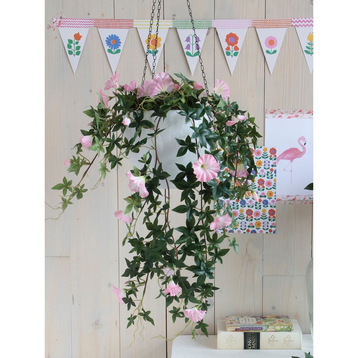 Petunia kunstplant roze, 25 cm