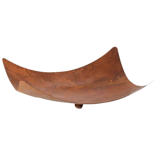 Roestmetalen tuinschaal voor tuin en terras, 50 cm