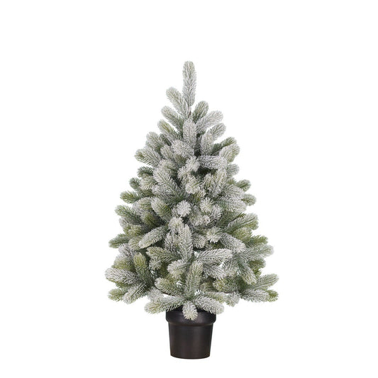 Nagoya besneeuwde kunstkerstboom, 90 cm Ø 55 cm