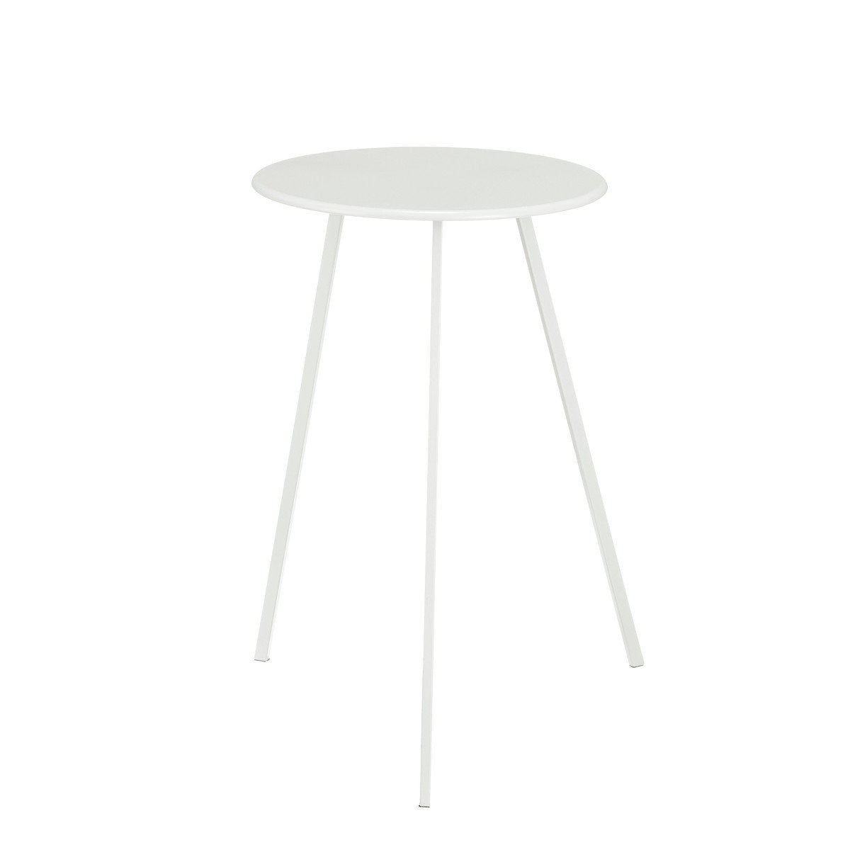 Seattle bijzettafel voor binnen en buiten in wit, 38 × 38 × 58 cm