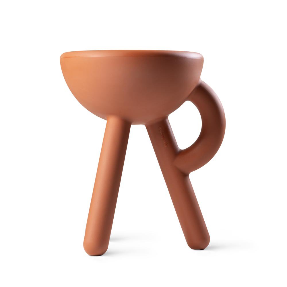 Tubby kruk, bijzettafel, sand, 38 × 33 × 45 cm