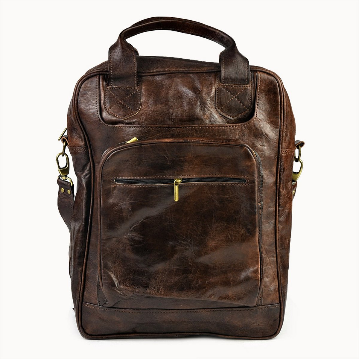 Zoya leren laptoptas en rugzak, 30 × 12 × 40 cm