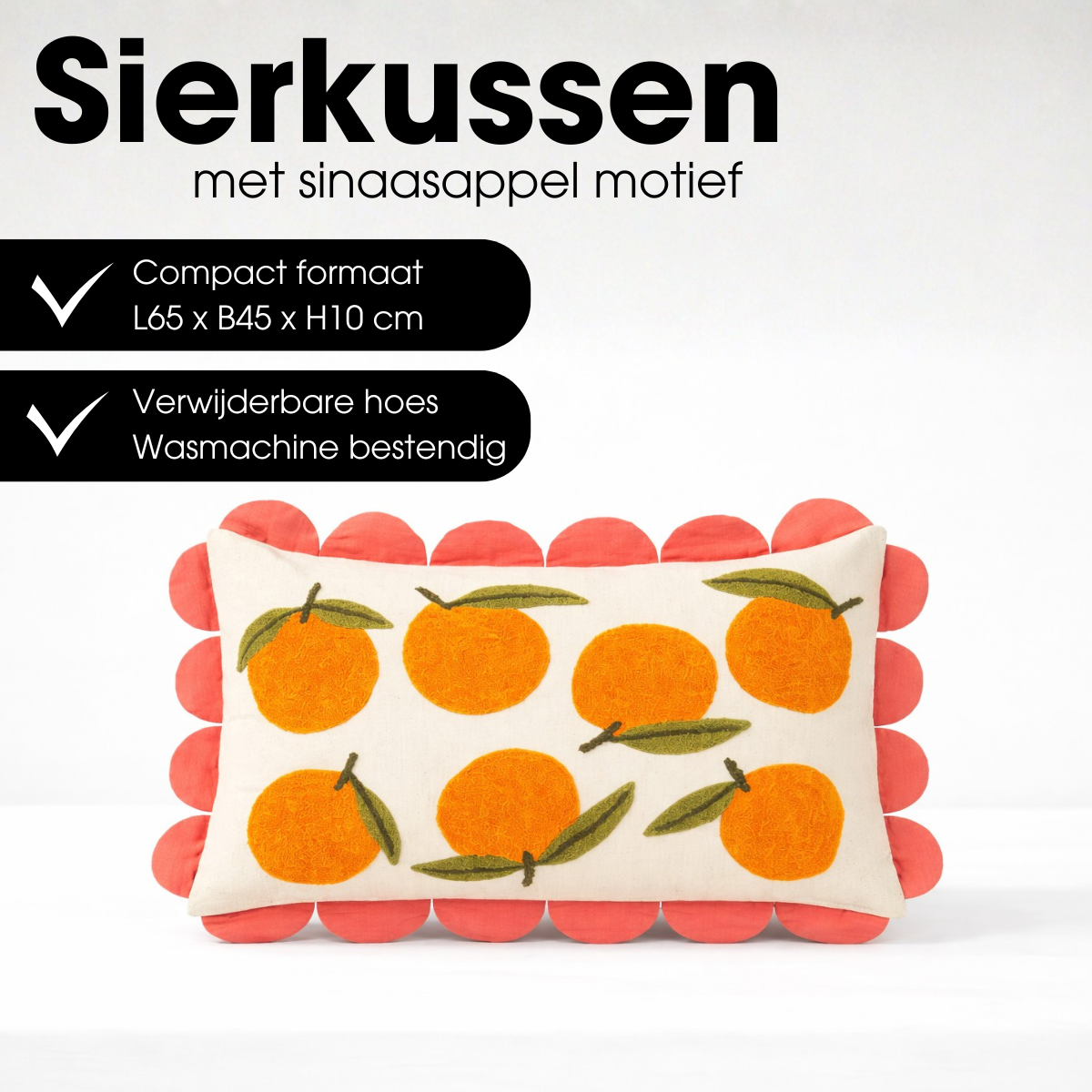 Mica Decorations Sierkussen – Fruitmotief (65 x 45 cm)