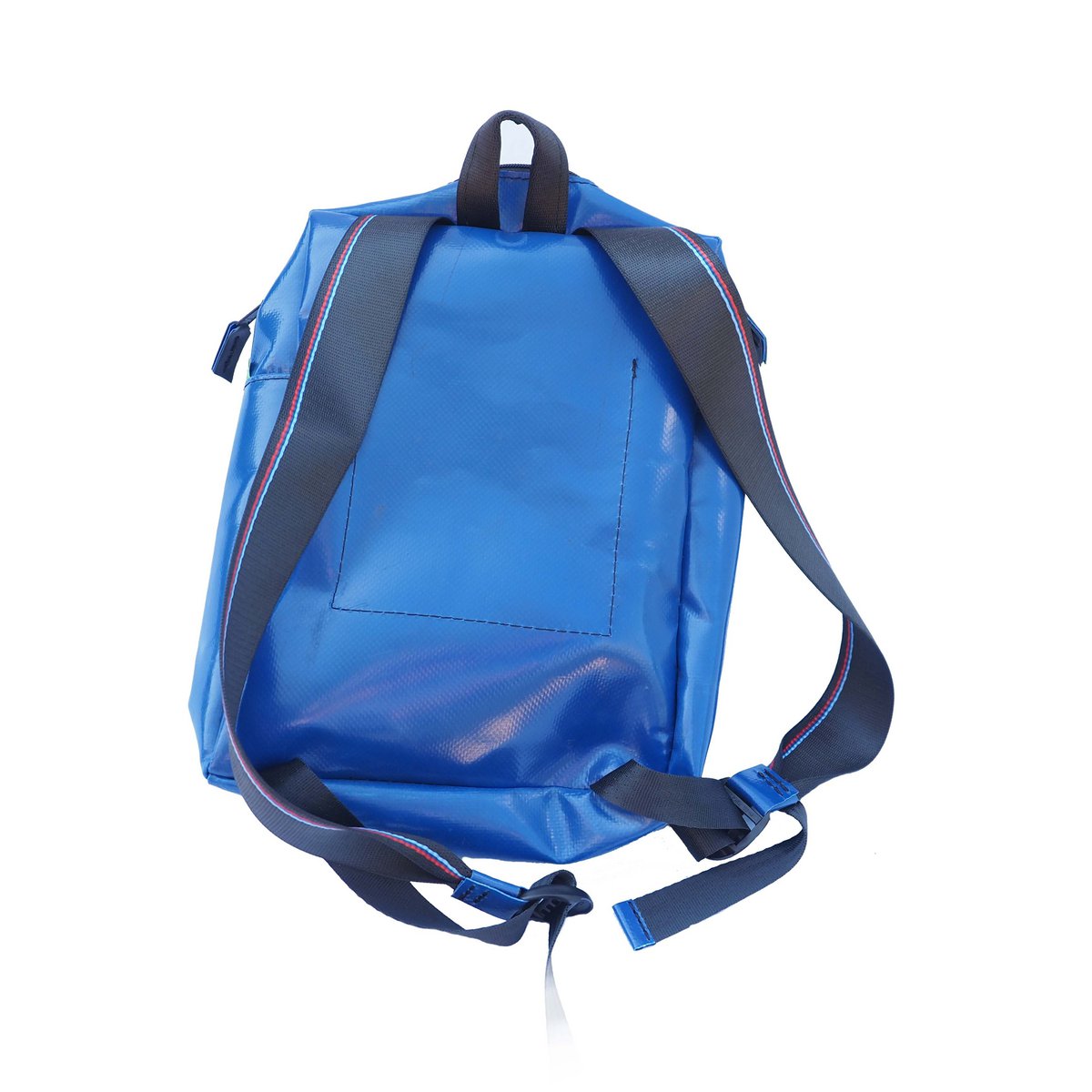 Silnice upcycle rugzak blauw, 23 x 8 x 33 cm