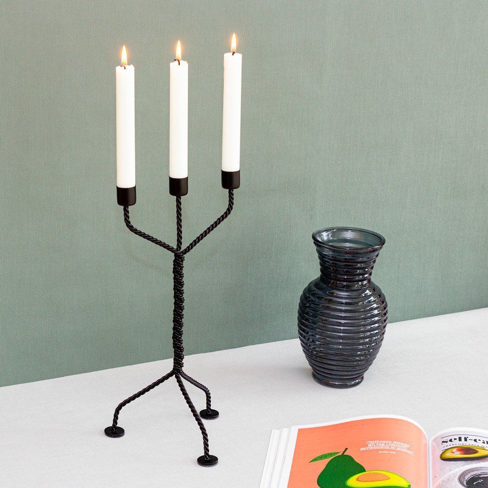 Twisted CandleHolder kandelaar, 17 × 17 × 37 cm