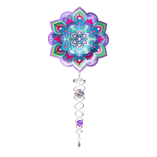 Zonvanger Spin Art Mandala Lotus Flower Artist Crystal Tail 60 cm
