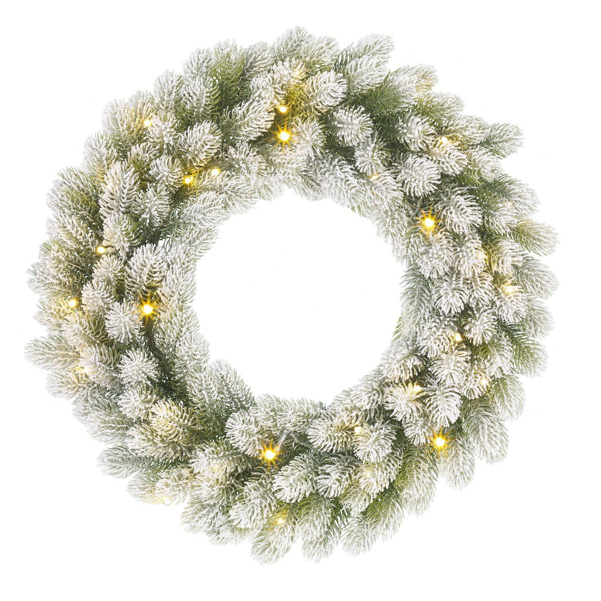 Nagoya kerstkrans met verlichting, Ø 45 cm