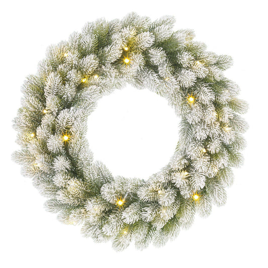 Nagoya kerstkrans met verlichting, Ø 45 cm
