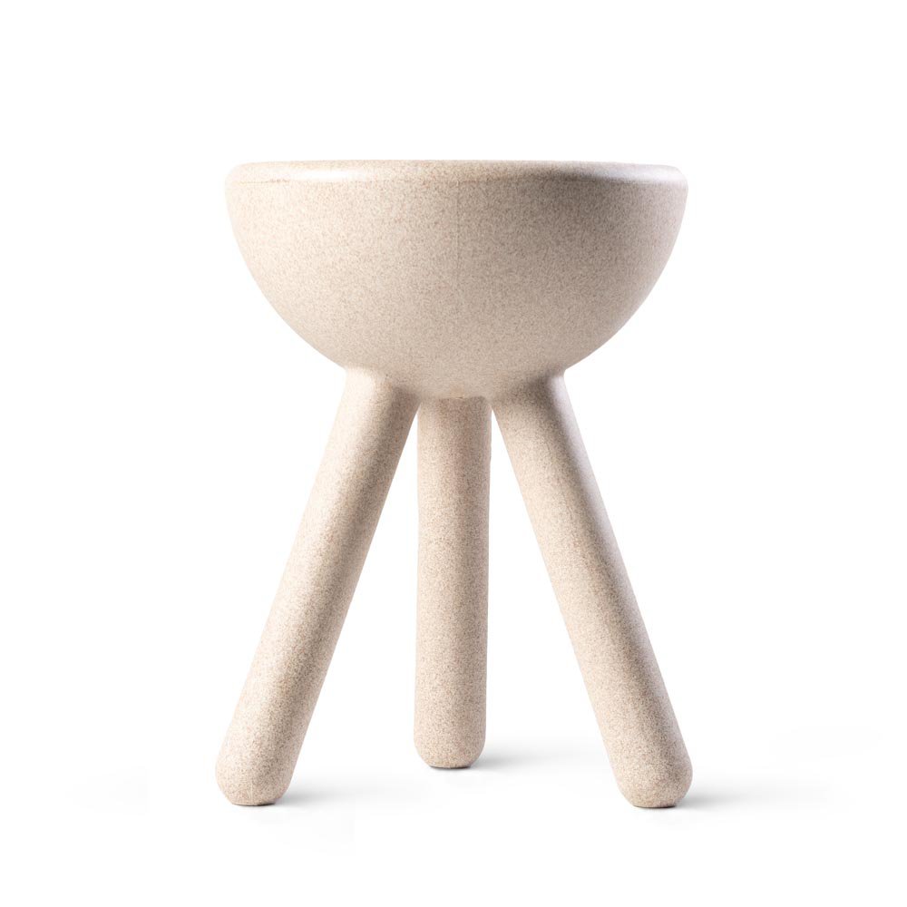 Tubby kruk, bijzettafel, sand, 38 × 33 × 45 cm