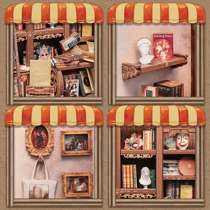 DIY house The Drama Bookshop, 18 cm