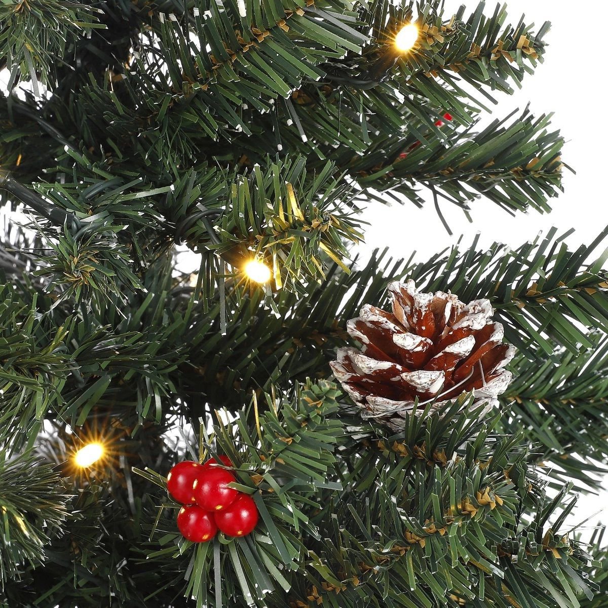 Creston kunstkerstboom met LED, 90 cm, Ø 50 cm