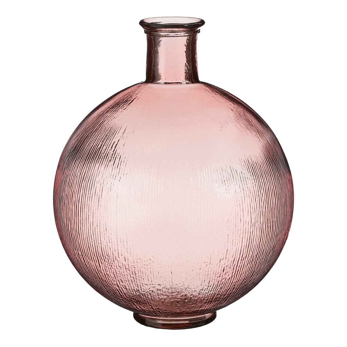 Mica Decorations Firenza Flesvaas – Glas Roze (H42 x Ø34 cm)
