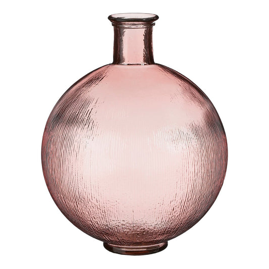 Mica Decorations Firenza Flesvaas – Glas Roze (H42 x Ø34 cm)