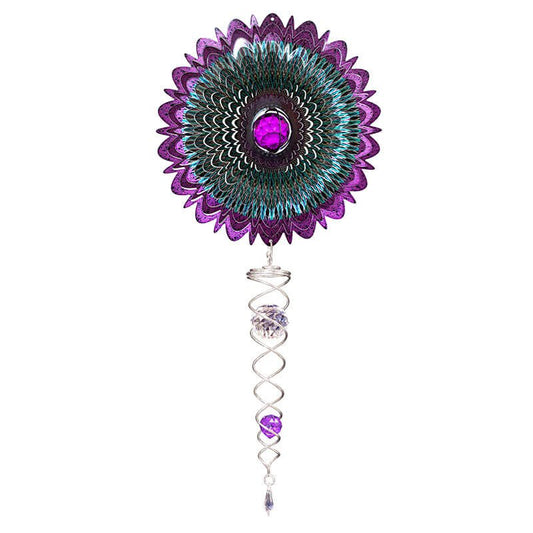 Zonvanger Spin Art Crystal Mandala Galactic met Kristalspiraal 60 cm