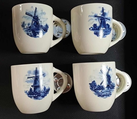 Molen mok, ca 200 ml, 4 stuks