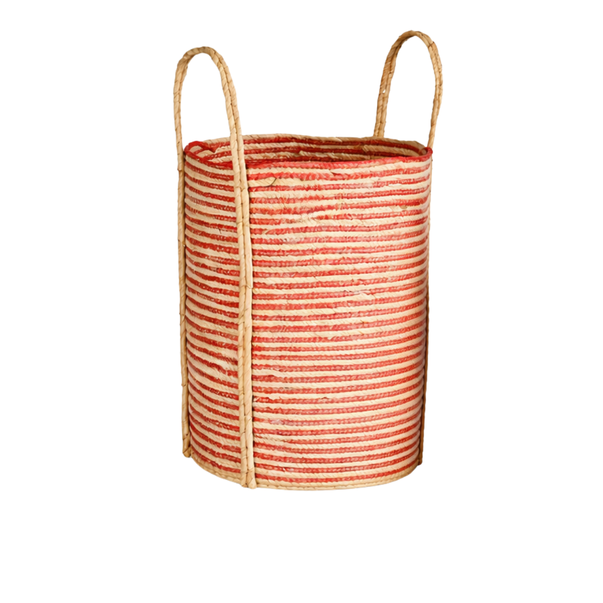 Brooklyn opbergmanden, set van 3, rood en lichtbruin