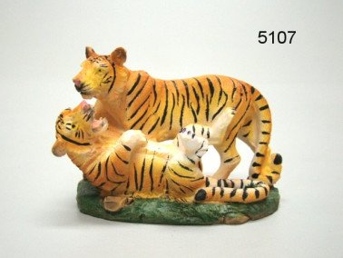 Tijger met welp, 8 cm