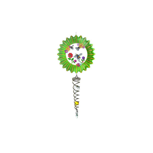 Zonvanger Spin Art Crystal Bee met Kristalspiraal 60 cm