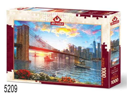 Sunset on New York, legpuzzel 1000 stukjes