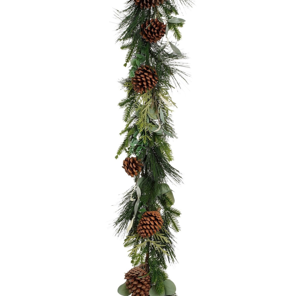 Kerstguirlande Bonita met dennenappels, 178 cm