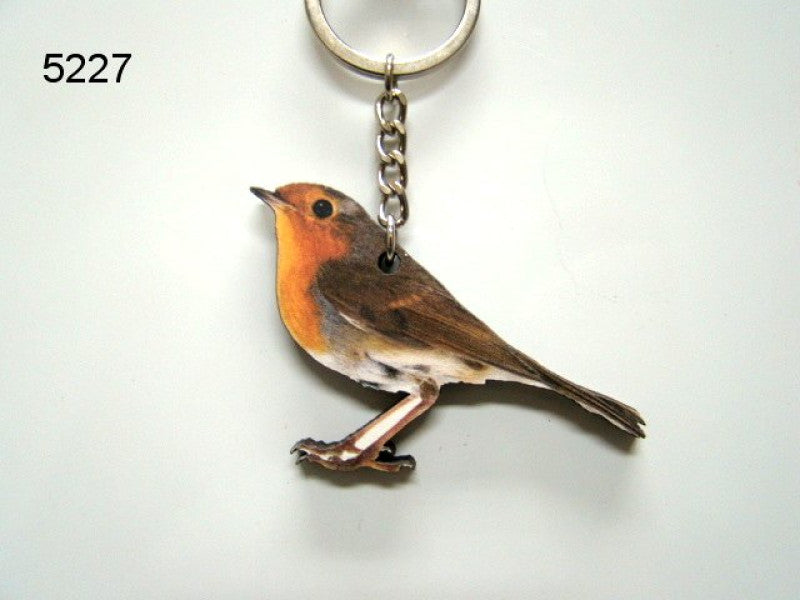Roodborst sleutelhanger
