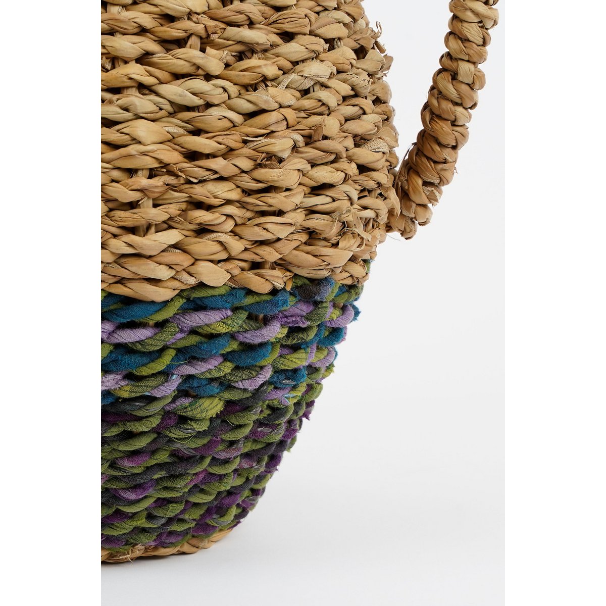 Mica Decorations Cambridge Mand Vaas – Zeegras Multicolor (H35 x Ø23 cm)