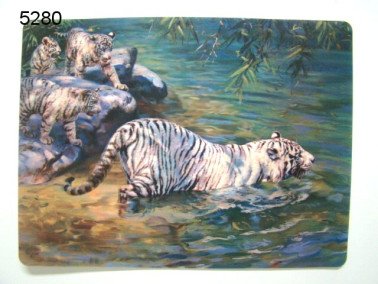 Tijger, 3D placemat