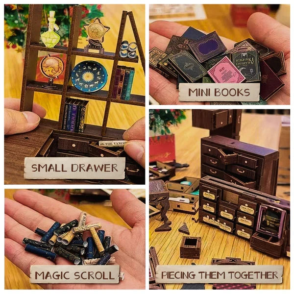 DIY book nook The Magic Pharmacist, 23 cm