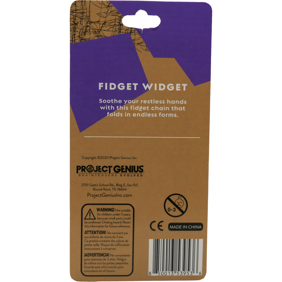 Breinbreker Fidget Widget bamboe puzzel