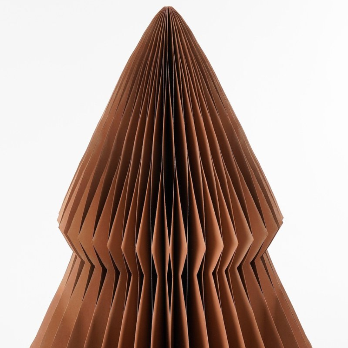 Bruine papieren kerstboom, opvouwbaar, Ø 104 × 152 cm