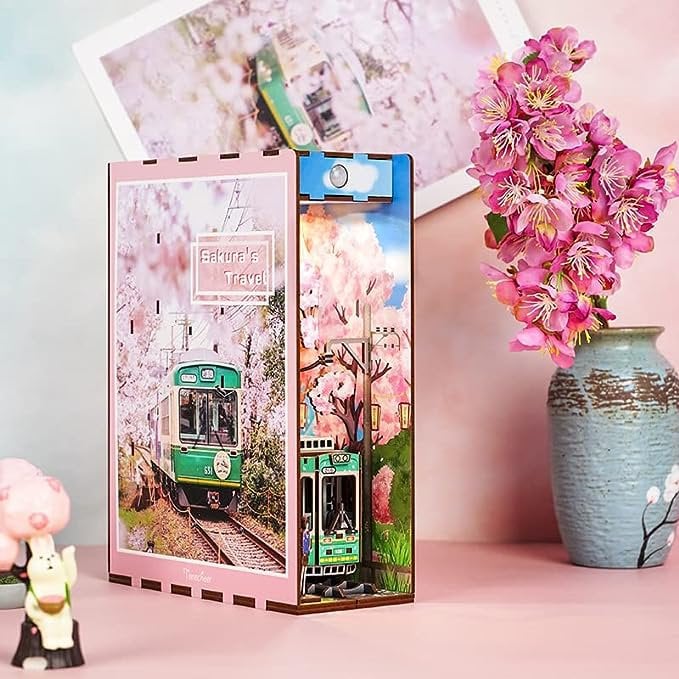 DIY book nook sakura’s travel bookend, 24,5 cm