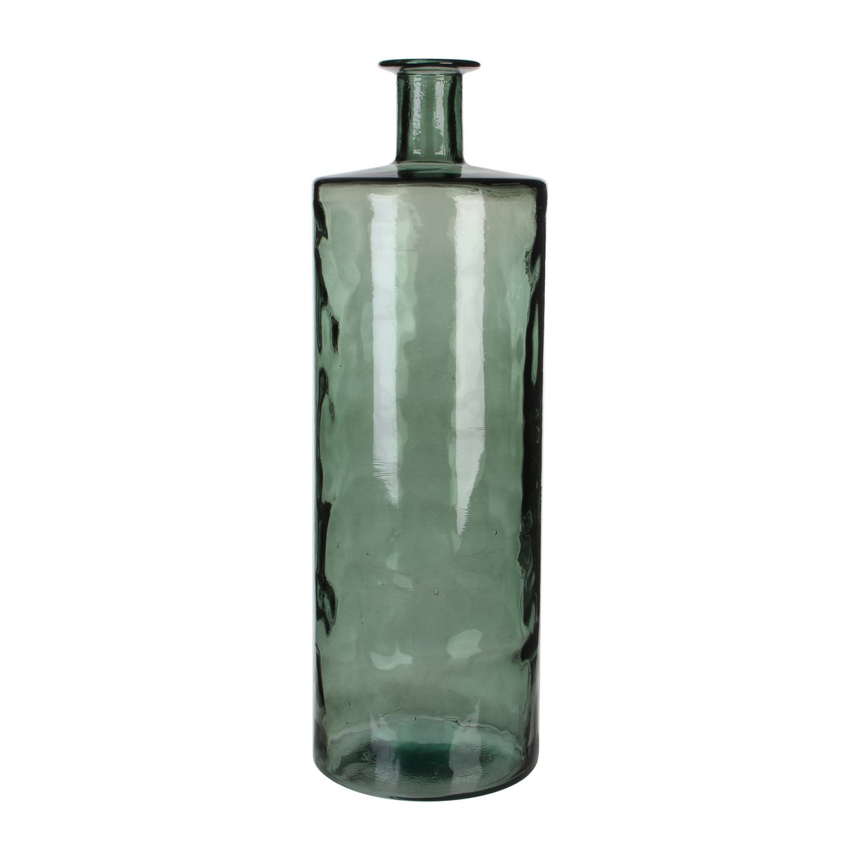 Mica Decorations Guan Flesvaas – Gerecycled Glas Grijsgroen (H75 x Ø25 cm)
