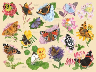 Garden Butterflies legpuzzel, 1000 stukjes, 68 x 49 cm
