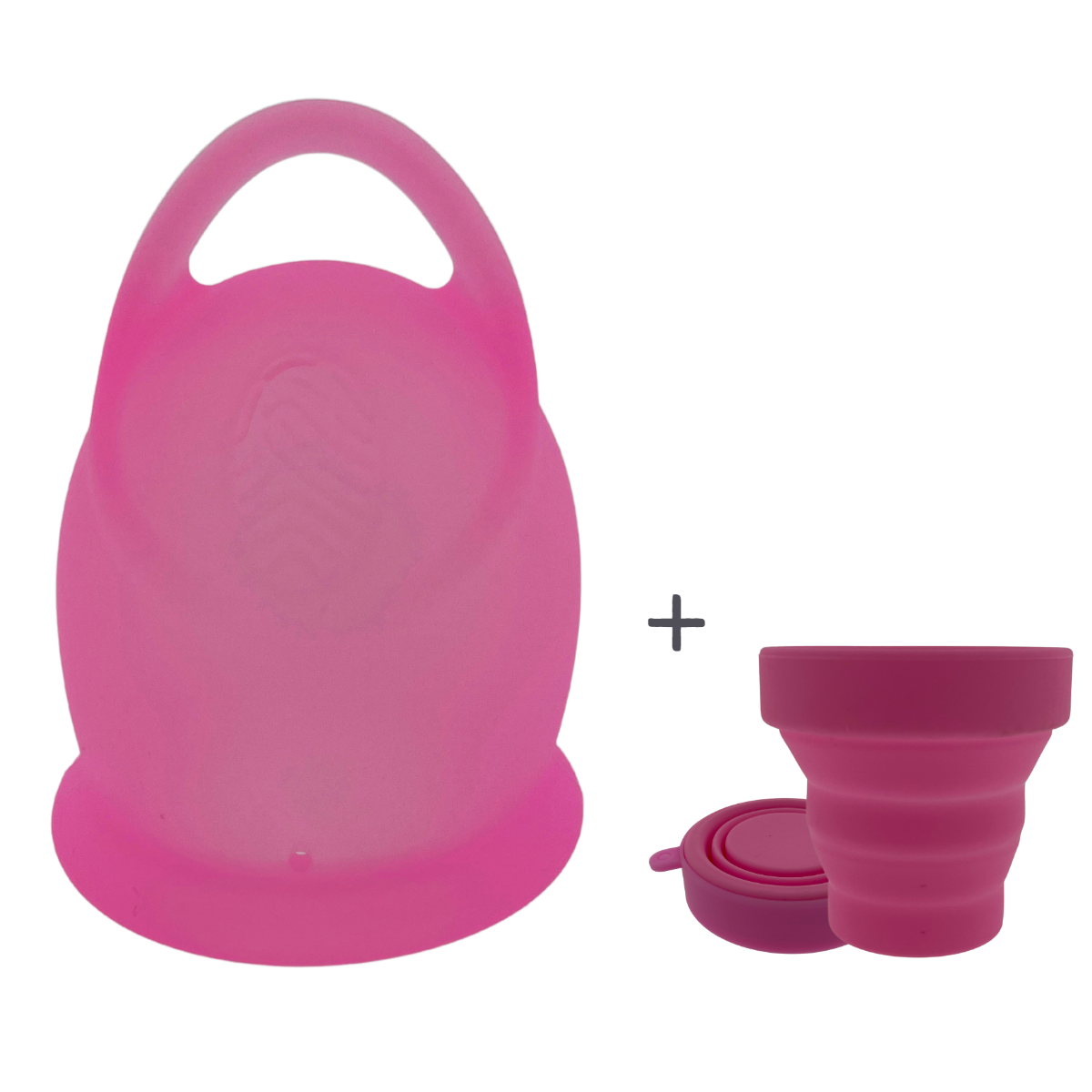 Siliconen menstruatiecup met sterilisatiebeker, 20 ml