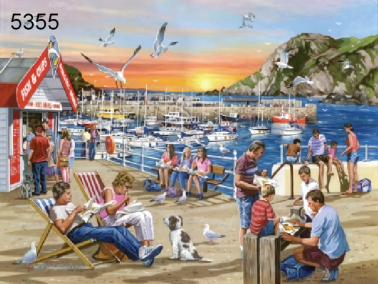 Fish & Chips legpuzzel, 1000 stukjes, 68 x 49 cm