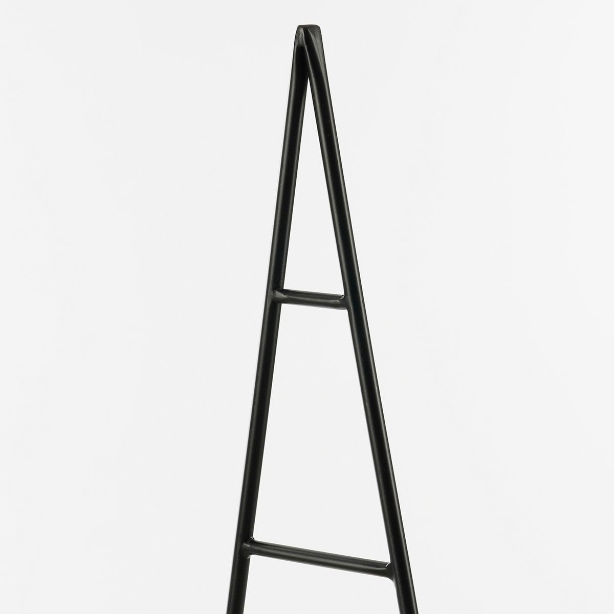 Zwarte metalen decoratieve kerstboom, 34 × 12 × 90 cm