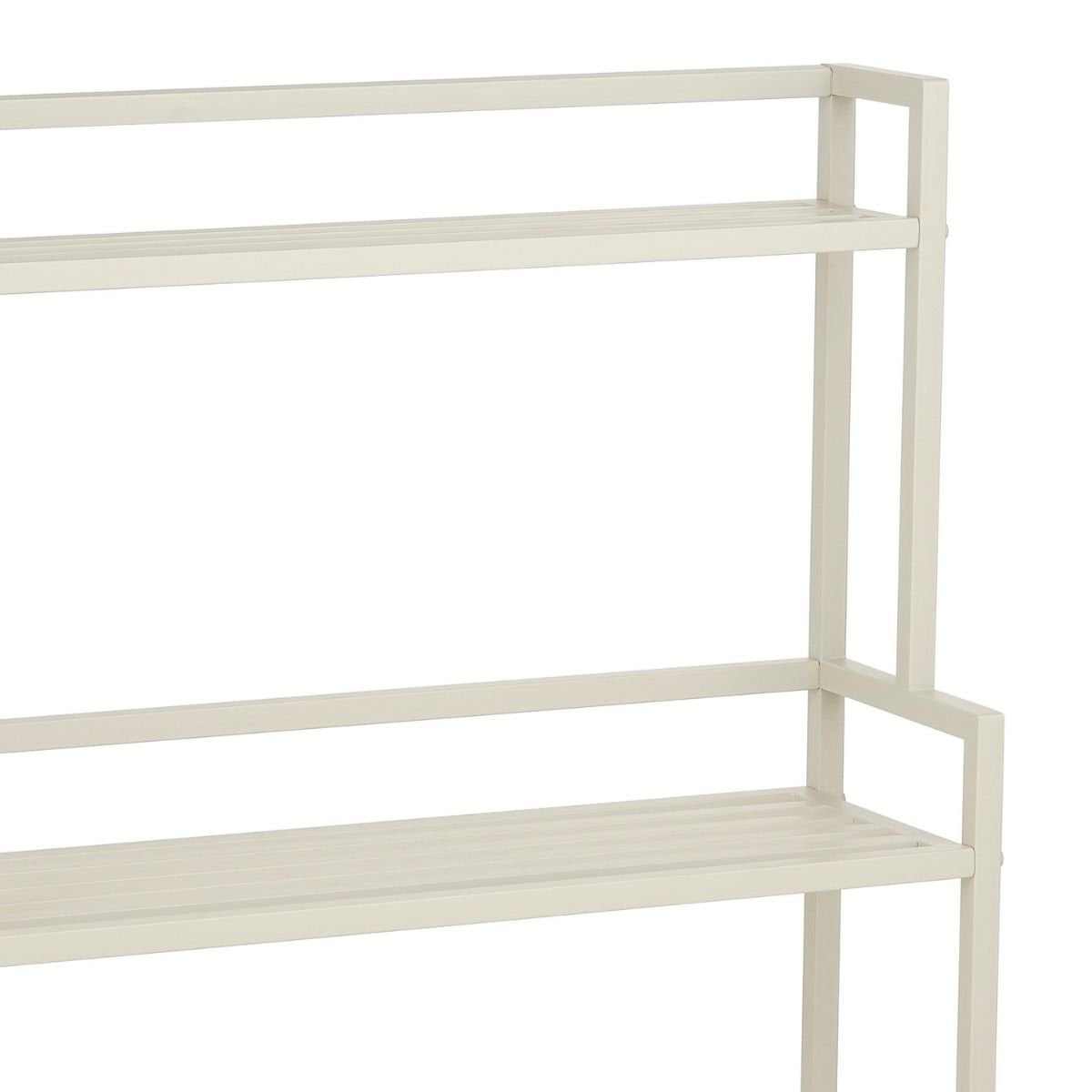 Greenrax plantenstandaard met wielen, off-white, 80 × 35 × 100 cm