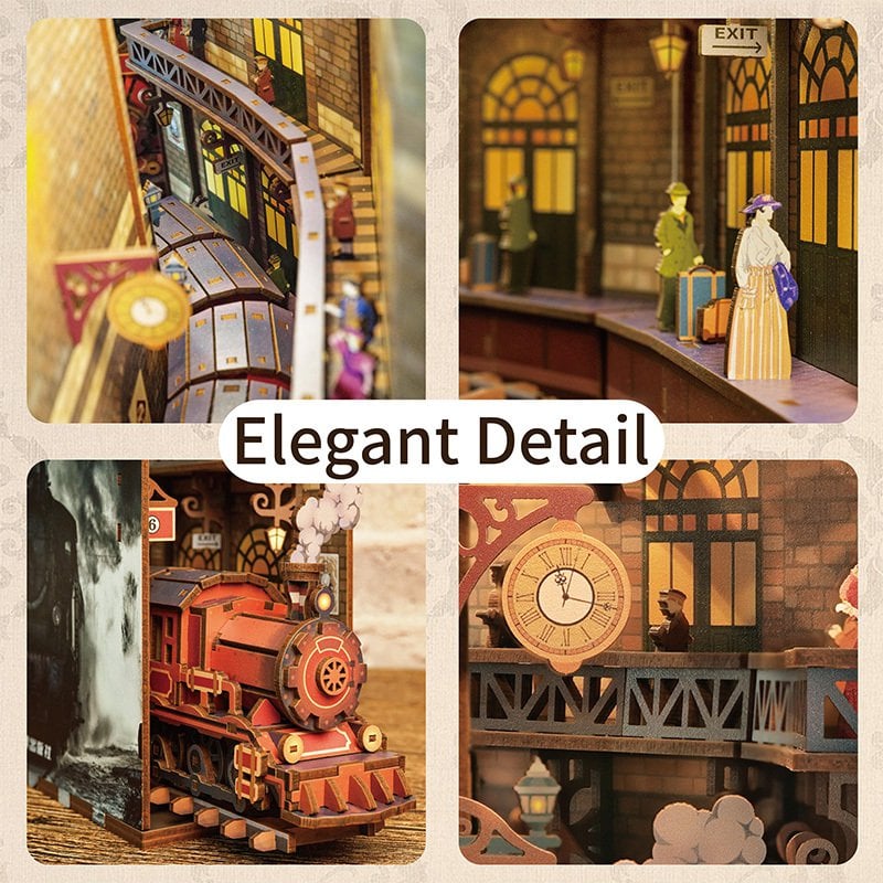 DIY book nook the steam age bookend, 24,5 cm