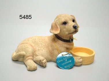 Labrador met bakje, 9 cm