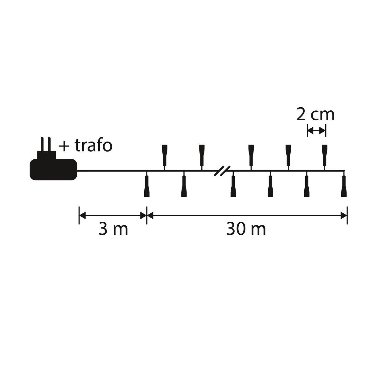 Smart Snakelight kerstverlichting, 30 m, 1500 multikleur LED