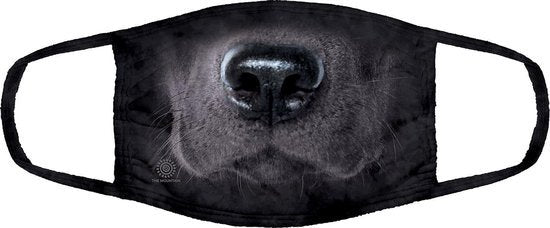 Black Labrador-face niet-medisch mondmasker