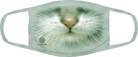 Grey kitten face niet-medisch mondmasker