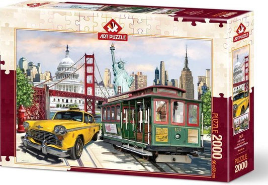 USA Collage legpuzzel, 2000 stukjes
