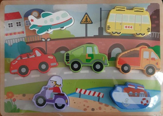 Voertuigen Mini matters vormenpuzzel